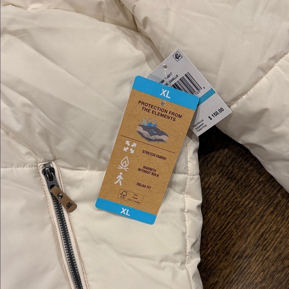 Woman’s  XL winter coat Cream Puffer Jacket - Picture 6 of 9